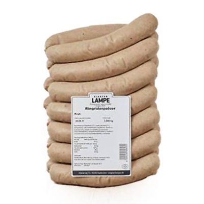 Ringridderpølse glutenfri 135 gr. 2,5 kg. 20 stk.