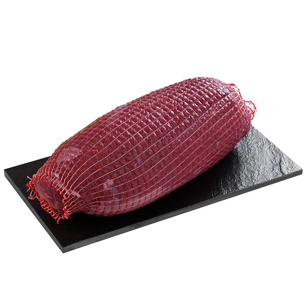 Krondyrkøllesteg i net ca. 1,5 kg. 1 Krondyrkøllesteg i net ca. 1,5 kg.